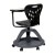 Flash Furniture YU-YCX-019-BK-GG Black Mobile Desk Chair with Rotating Tablet and Under Seat Storage addl-5