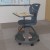 Flash Furniture YU-YCX-019-DG-GG Dark Gray Mobile Desk Chair with Rotating Tablet and Under Seat Storage addl-1