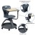 Flash Furniture YU-YCX-019-DG-GG Dark Gray Mobile Desk Chair with Rotating Tablet and Under Seat Storage addl-3