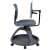 Flash Furniture YU-YCX-019-DG-GG Dark Gray Mobile Desk Chair with Rotating Tablet and Under Seat Storage addl-6