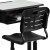 Flash Furniture YU-YCX-046-09010-GG Adjustable Height Student Desk and Chair with Black Pedestal Frame addl-7