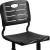 Flash Furniture YU-YCX-09010-GG Adjustable Height Black Student Chair with Black Pedestal Frame addl-11