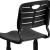 Flash Furniture YU-YCX-09010-GG Adjustable Height Black Student Chair with Black Pedestal Frame addl-9