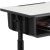 Flash Furniture YU-YCY-046-GG Gray Student Desk with Adjustable Height Black Pedestal Frame addl-9