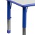 Flash Furniture YU-YCY-060-0036-RECT-TBL-BLUE-GG 23.625