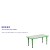 Flash Furniture YU-YCY-060-RECT-TBL-GREEN-GG 23.625
