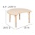 Flash Furniture YU-YCY-093-CIR-TBL-NAT-GG 25.125"W x 35.5"L Crescent Natural Plastic Height Adjustable Activity Table addl-4