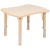 Flash Furniture YU-YCY-098-0034-RECT-TBL-NAT-GG 21.875"W x 26.625"L Rectangle Natural Plastic Height Adjustable Activity Table with 4 Chairs addl-7