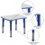 Flash Furniture YU-YCY-098-RECT-TBL-BLUE-GG 21.875