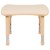 Flash Furniture YU-YCY-098-RECT-TBL-NAT-GG 21.875"W x 26.625"L Rectangular Natural Plastic Height Adjustable Activity Table addl-6