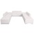 Flash Furniture ZB-803-660-SET-WH-GG Hercules Alon Series White LeatherSoft Reception Configuration, 7 Pieces addl-6