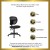 Flash Furniture WL-A7671SYG-BK-GG Mid-Back Black Mesh Task Chair with Back Height Adjustment and Adjustable Arms addl-1