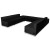 Flash Furniture ZB-803-710-SET-BK-GG Hercules Alon Series Black LeatherSoft Reception Configuration, 8 Pieces addl-6