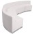 Flash Furniture ZB-803-820-SET-WH-GG Hercules Alon Series White LeatherSoft Reception Configuration, 5 Pieces addl-5