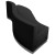 Flash Furniture ZB-803-830-SET-BK-GG Hercules Alon Series Black LeatherSoft Reception Configuration, 3 Pieces addl-3