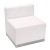 Flash Furniture ZB-803-CHAIR-WH-GG White LeatherSoft Chair with Brushed Stainless Steel Base addl-1