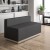 Flash Furniture ZB-803-LS-BK-GG Black LeatherSoft Loveseat with Brushed Stainless Steel Base addl-1