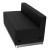 Flash Furniture ZB-803-LS-BK-GG Black LeatherSoft Loveseat with Brushed Stainless Steel Base addl-2