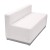 Flash Furniture ZB-803-LS-WH-GG White LeatherSoft Loveseat with Brushed Stainless Steel Base addl-2