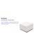 Flash Furniture ZB-803-OTTOMAN-WH-GG White LeatherSoft Ottoman with Brushed Stainless Steel Base addl-2