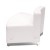 Flash Furniture ZB-803-OUTSEAT-WH-GG White LeatherSoft Convex Chair with Brushed Stainless Steel Base addl-4