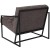 Flash Furniture ZB-8522-GY-GG Hercules Retro Gray LeatherSoft Tufted Lounge Chair addl-3