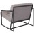Flash Furniture ZB-8522-WH-GG Hercules Retro Light Gray LeatherSoft Tufted Lounge Chair addl-3