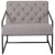 Flash Furniture ZB-8522-WH-GG Hercules Retro Light Gray LeatherSoft Tufted Lounge Chair addl-5