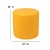 Flash Furniture ZB-FT-045R-18-YELLOW-GG Yellow Soft Seating Flexible Circle for Classrooms, 18" Seat Height  addl-5