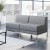Flash Furniture ZB-IMAG-MIDCH-2-GY-GG Hercules Imagination Series 2 Piece Gray LeatherSoft Reception Bench addl-1