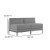 Flash Furniture ZB-IMAG-MIDCH-2-GY-GG Hercules Imagination Series 2 Piece Gray LeatherSoft Reception Bench addl-4