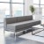 Flash Furniture ZB-IMAG-MIDCH-3-GY-GG Hercules Imagination Series 3 Piece Gray LeatherSoft Reception Bench addl-1
