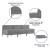 Flash Furniture ZB-IMAG-MIDCH-3-GY-GG Hercules Imagination Series 3 Piece Gray LeatherSoft Reception Bench addl-3