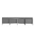 Flash Furniture ZB-IMAG-MIDCH-4-GY-GG Hercules Imagination Series 4 Piece Gray LeatherSoft Reception Bench addl-5