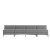 Flash Furniture ZB-IMAG-MIDCH-4-GY-GG Hercules Imagination Series 4 Piece Gray LeatherSoft Reception Bench addl-7
