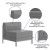 Flash Furniture ZB-IMAG-MIDDLE-GY-GG Hercules Imagination Series Contemporary Gray Leathersoft Middle Chair addl-3