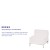 Flash Furniture ZB-IMAG-MIDDLE-WH-GG Hercules Imagination Series Contemporary White LeatherSoft Middle Chair addl-3