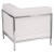 Flash Furniture ZB-IMAG-RIGHT-CORNER-WH-GG Hercules Imagination Series Contemporary White LeatherSoft Right Corner Chair addl-2