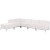 Flash Furniture ZB-IMAG-SECT-SET10-WH-GG Hercules Imagination Series White LeatherSoft Sectional Configuration, 6 Pieces addl-1
