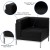 Flash Furniture ZB-IMAG-SECT-SET7-GG Hercules Imagination Series Black LeatherSoft Sectional Configuration, 9 Pieces addl-3