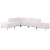 Flash Furniture ZB-IMAG-SECT-SET8-WH-GG Hercules Imagination Series White LeatherSoft Sectional Configuration, 6 Pieces addl-1