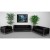 Flash Furniture ZB-IMAG-SET1-GG Hercules Imagination Series Black LeatherSoft 3 Piece Sofa Set addl-1
