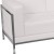 Flash Furniture ZB-IMAG-SET20-WH-GG Hercules Imagination Series White LeatherSoft Sofa, Chair & Ottoman Set addl-2