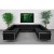 Flash Furniture ZB-IMAG-U-SECT-SET1-GG Hercules Imagination Series Black LeatherSoft U-Shape Sectional Configuration, 10 Pieces addl-1