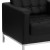 Flash Furniture ZB-LACEY-831-2-CHAIR-BK-GG Hercules Lacey Series Contemporary Black LeatherSoft Chair with Stainless Steel Frame addl-7