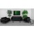 Flash Furniture ZB-LACEY-831-2-SET-BK-GG Hercules Lacey Series Black LeatherSoft Reception Set addl-1