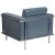 Flash Furniture ZB-LESLEY-8090-CHAIR-GY-GG Hercules Lesley Series Contemporary Gray LeatherSoft Chair addl-3