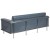 Flash Furniture ZB-LESLEY-8090-SOFA-GY-GG Hercules Lesley Series Contemporary Gray LeatherSoft Sofa addl-3