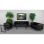 Flash Furniture ZB-REGAL-810-SET-BK-GG Hercules Regal Series Reception Set in Black LeatherSoft addl-1