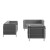 Flash Furniture ZB-REGAL-810-SET-GY-GG Hercules Regal Series Reception Set in Gray LeatherSoft addl-11